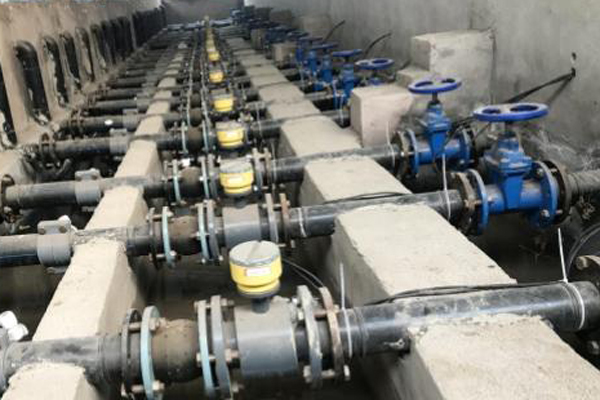 分體電磁流量計現場